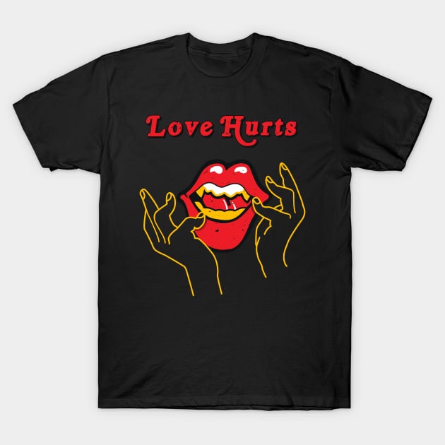 Love Hurts T-Shirt by papaomaangas